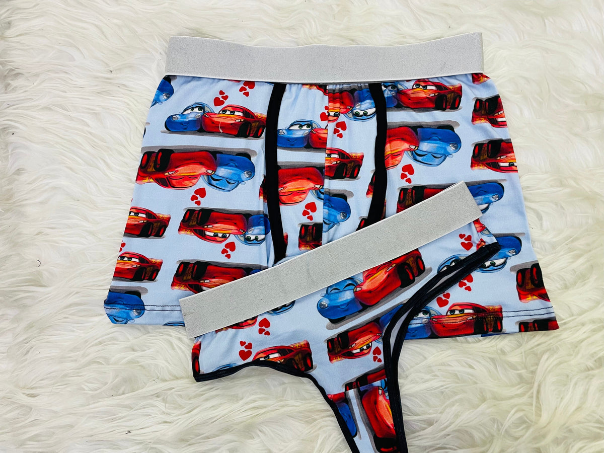Cars love matching couples underwear - Fundies