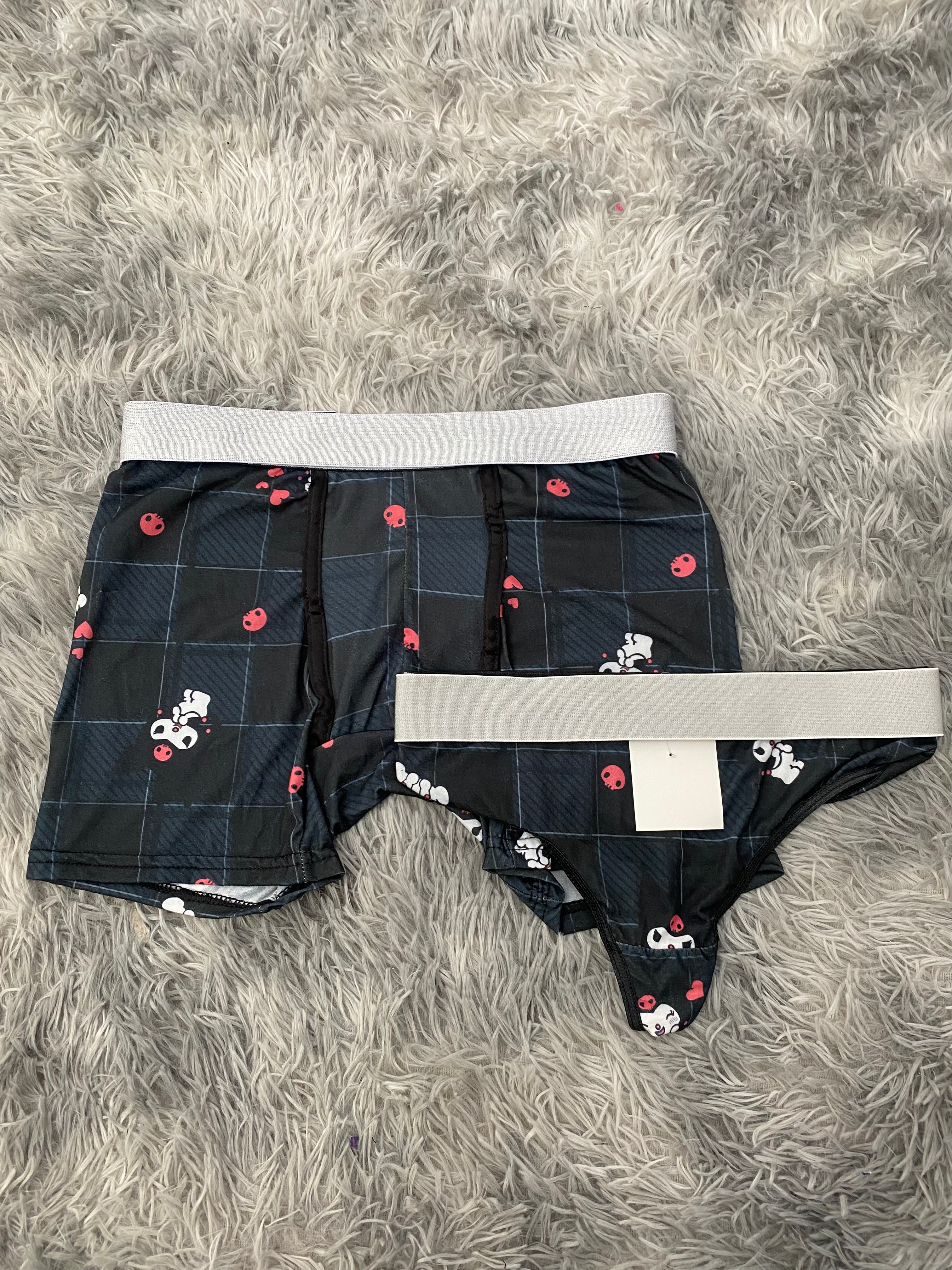 Kuromi Cuadros Fondo Negro Duo Unitalla Con Tanga