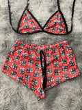Grinch y jack Top Con Short Afelpado