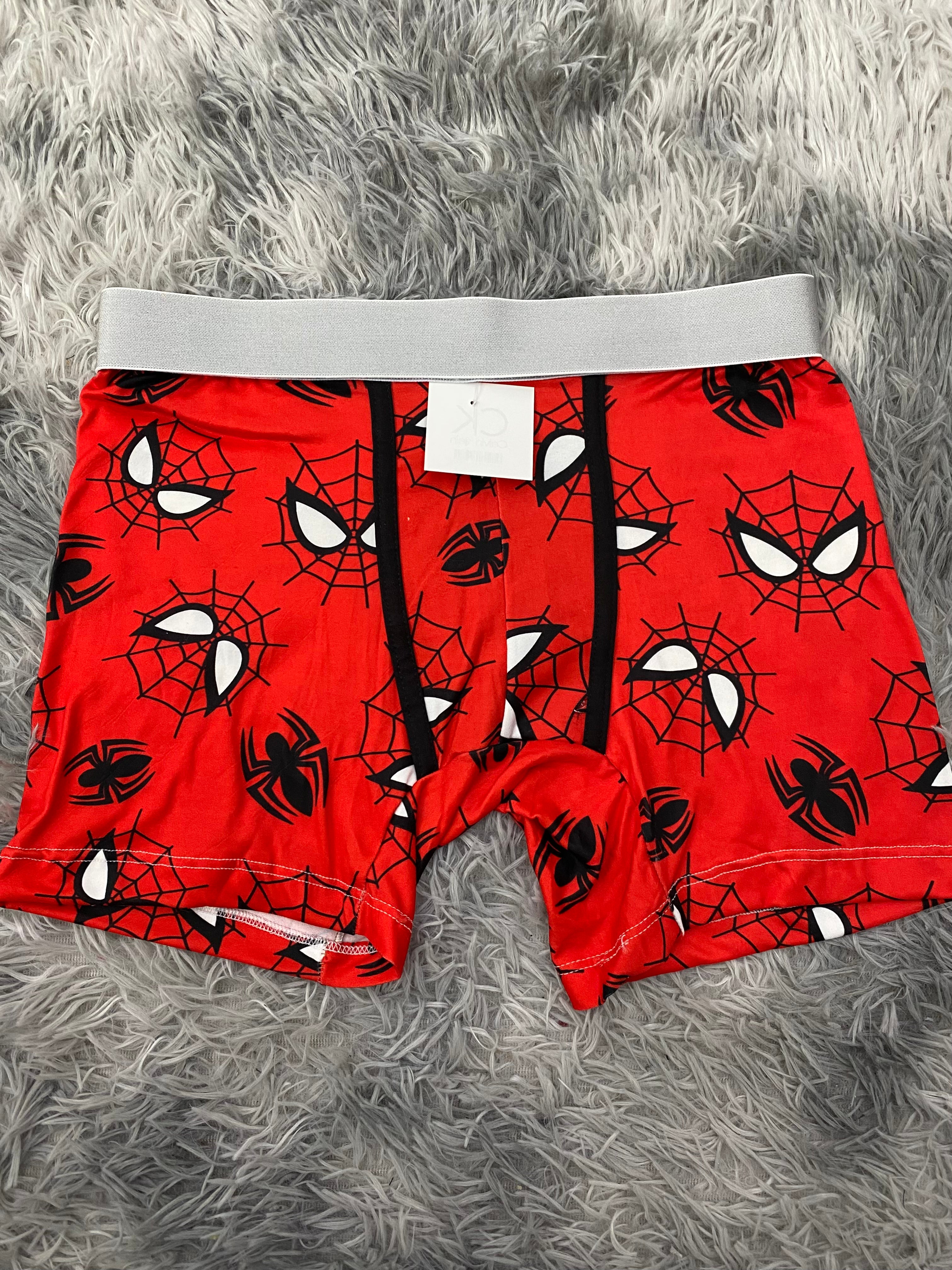 Spiderman Arañas Fondo Rojo Boxer Hombre Unitalla