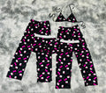 Hello Kitty Rosa 5 Piece Pajama Pijama De 5 Piezas