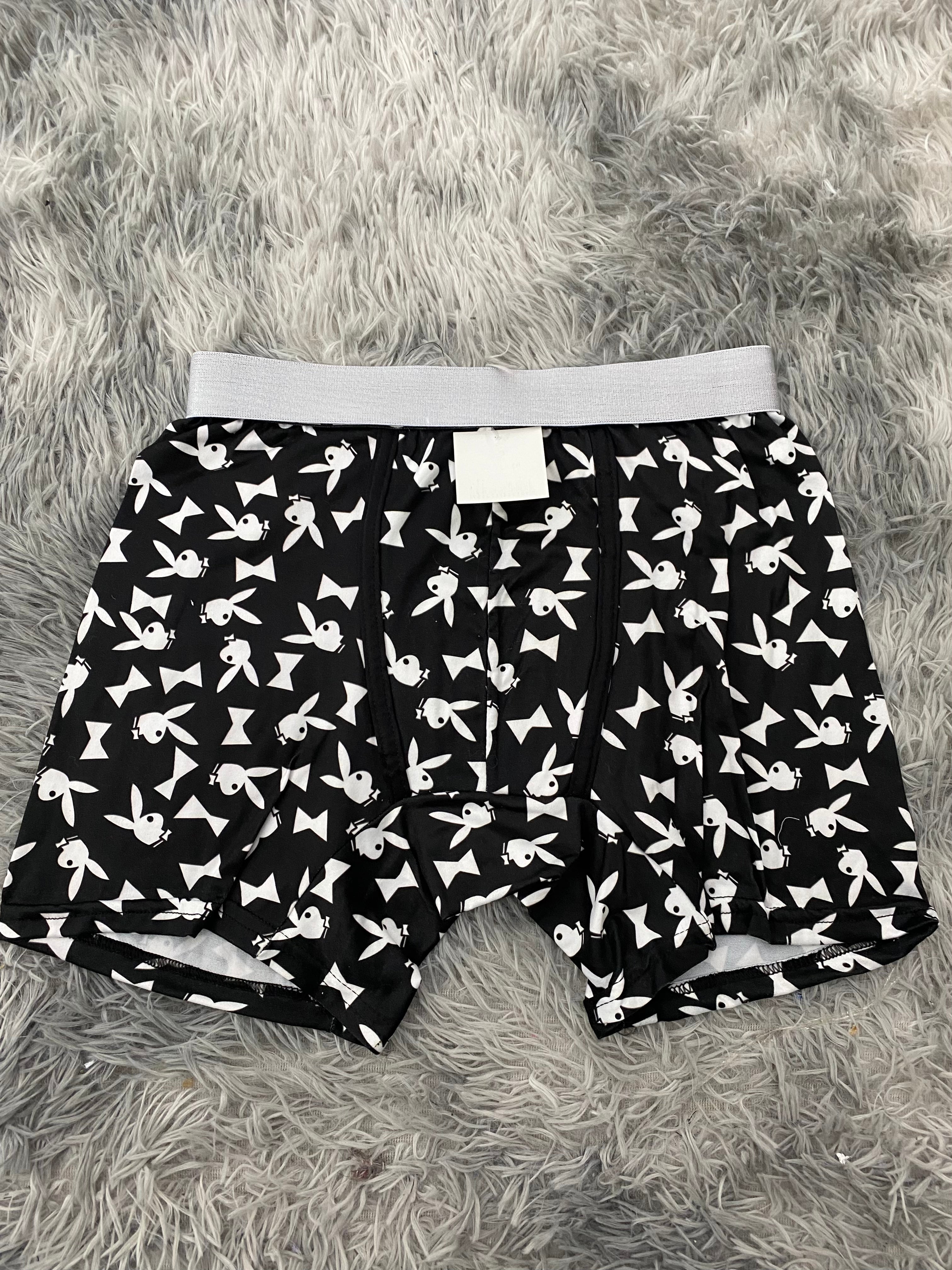 Play Boy Fondo Negro Boxer Hombre XL