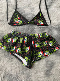 Mike Wazowski navideño Top Con Short Afelpado