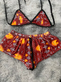 Iron man navideño Top Con Short Afelpado
