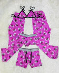 Scream Rosa Pijama De 5 Piezas