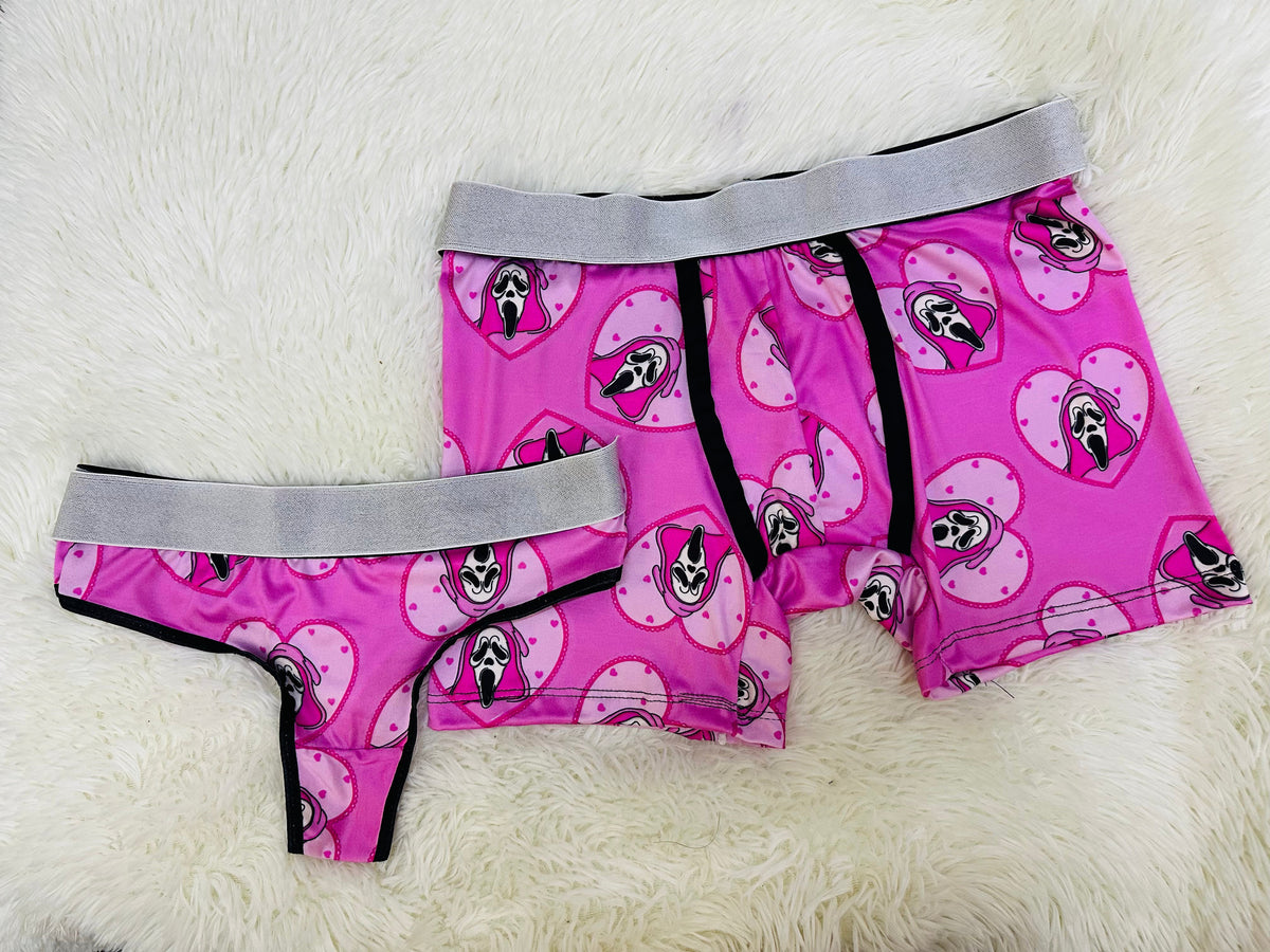 Scream Rosa Duo Unitalla Con Tanga