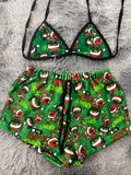 Stitch Grinch Top Con Short Afelpado