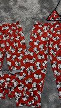 Snoopy Navideño Navideño Pijama De 5 Piezas