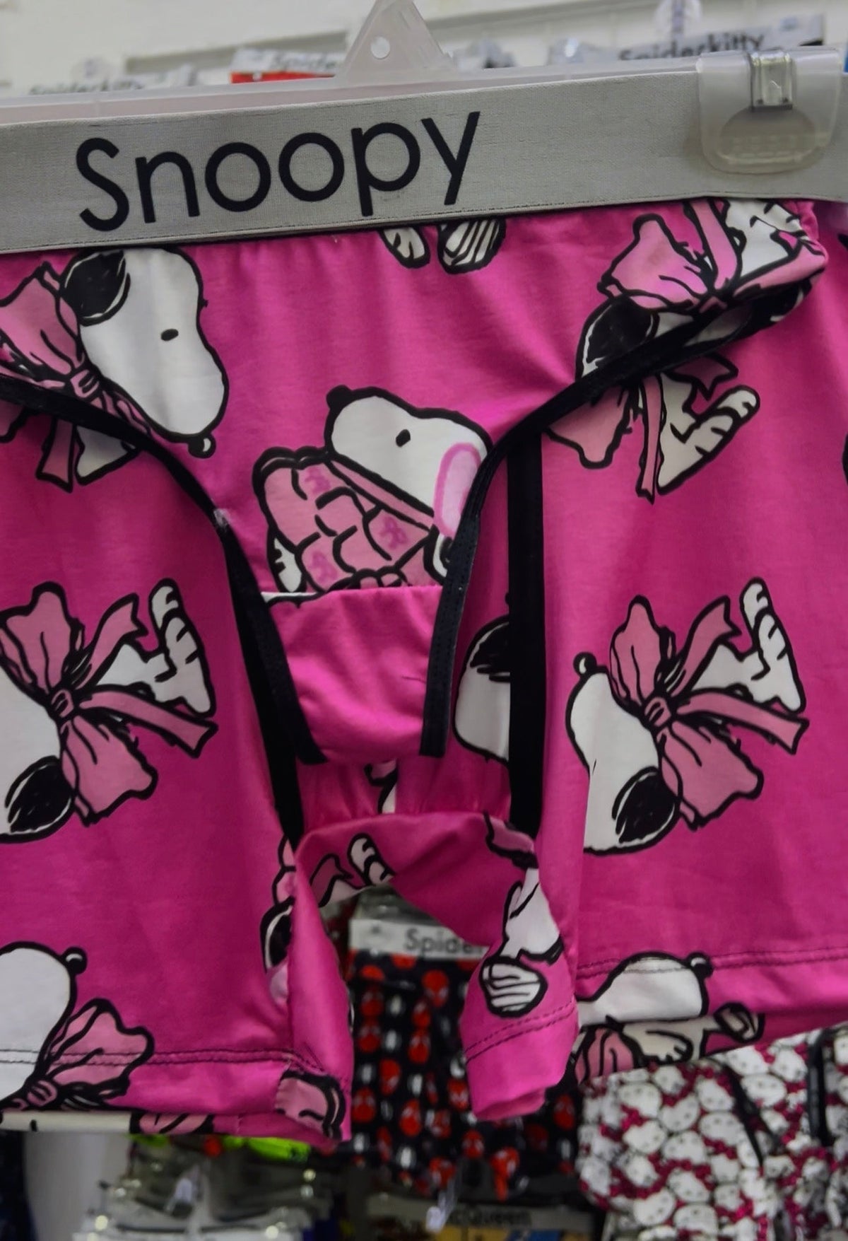 Snoopy Moño Rosa Duo Unitalla Con Tanga
