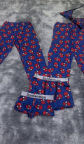 Spiderman Azul Cute Pijama De 5 Piezas