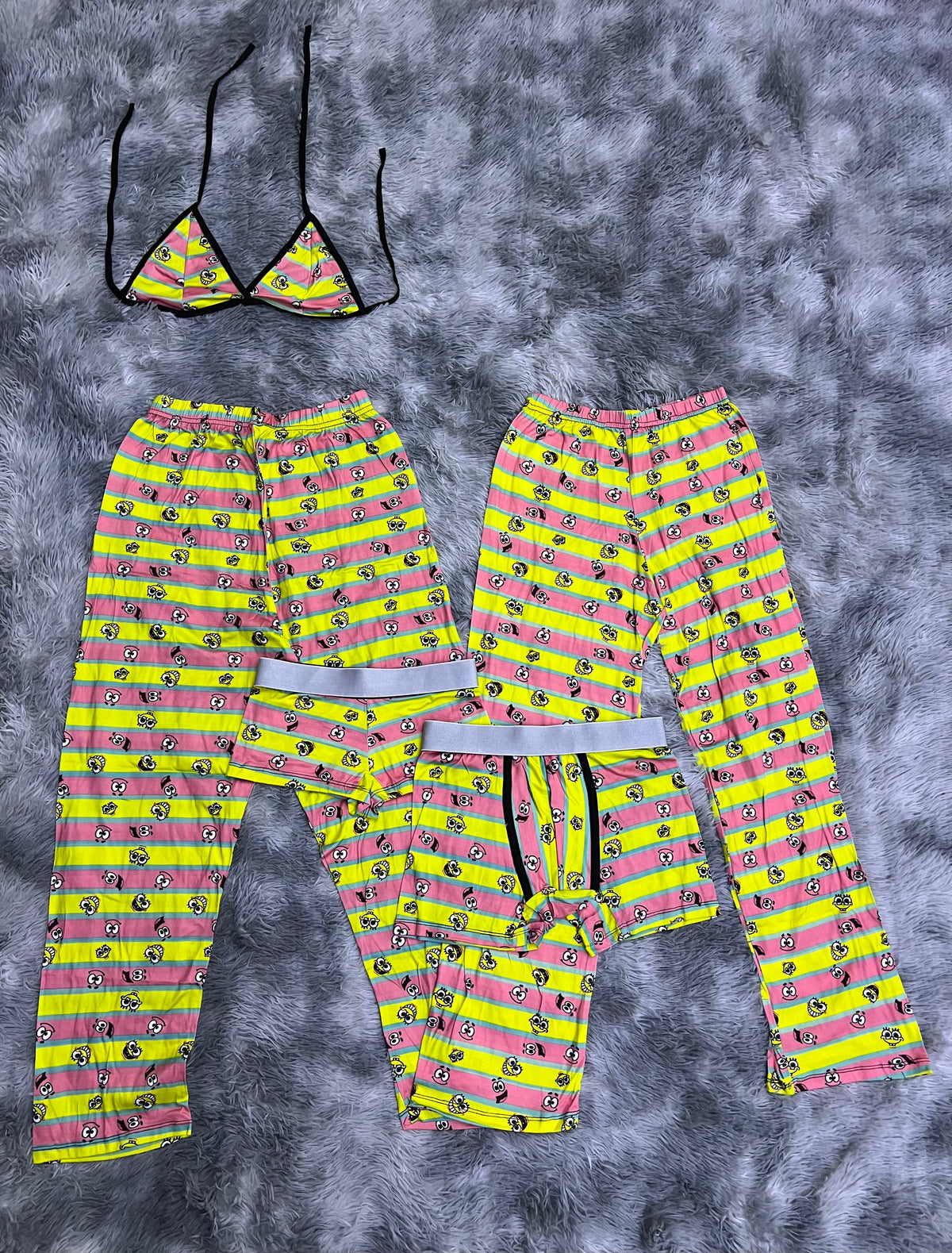 Bob Esponja Patricio Rayas Pijama De 5 Piezas