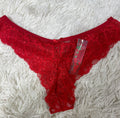 Roja Tres Tiras Atras Tanga De Dama