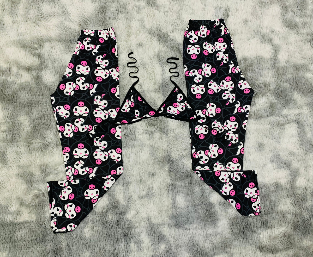 Kuromi Caras Duo De Pijama Afelpada