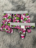 Grinch morado Duo Unitalla Con Tanga