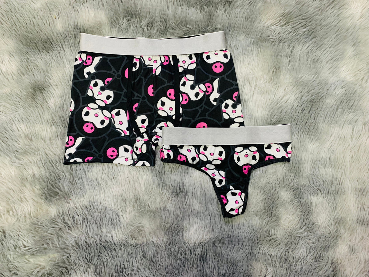 Kuromi Caras Negro Duo Unitalla Con Tanga