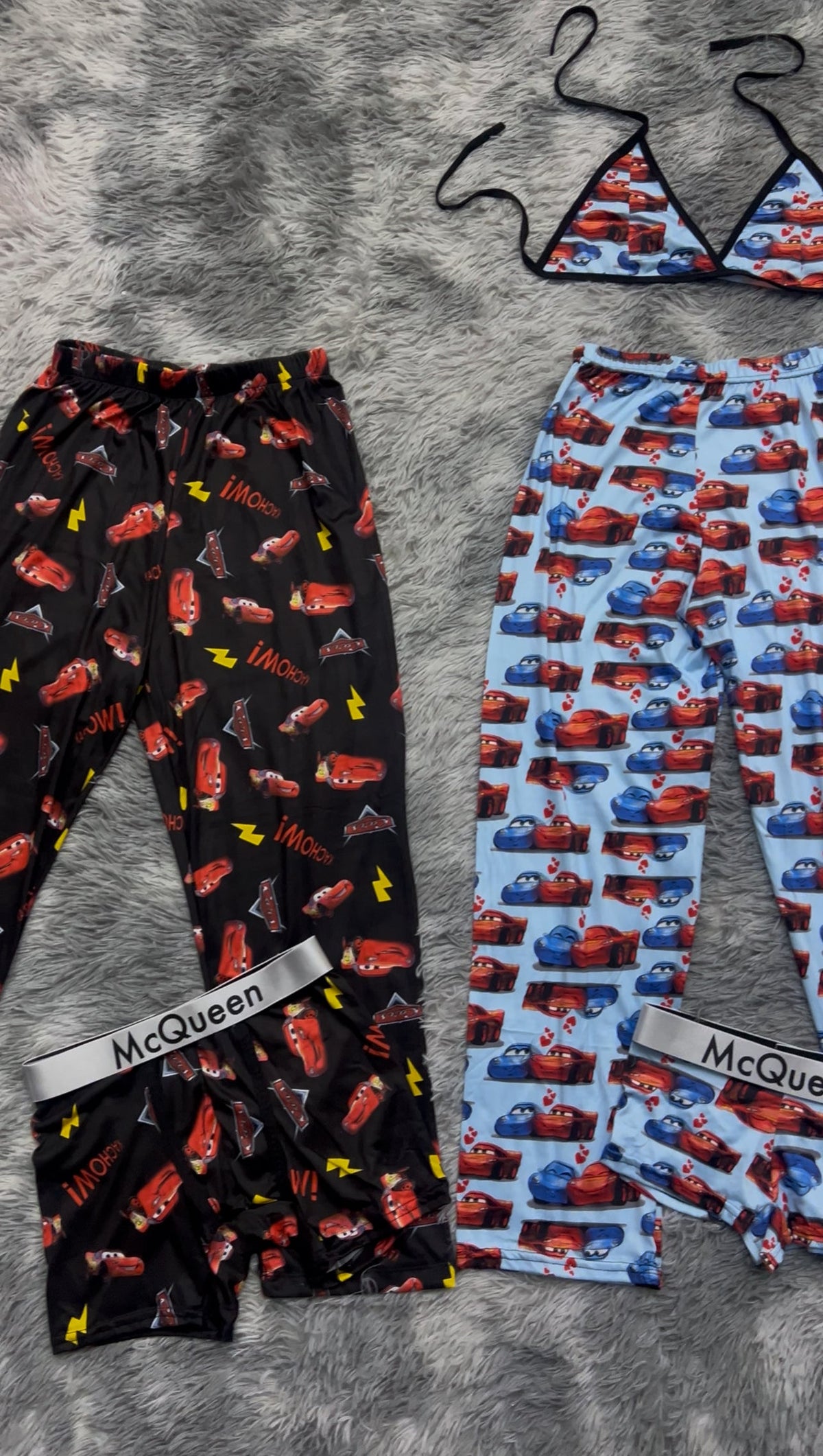 Cars Azul Y Negro Pijama De 5 Piezas