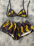 Mujer maravilla navideño Top Con Short Afelpado