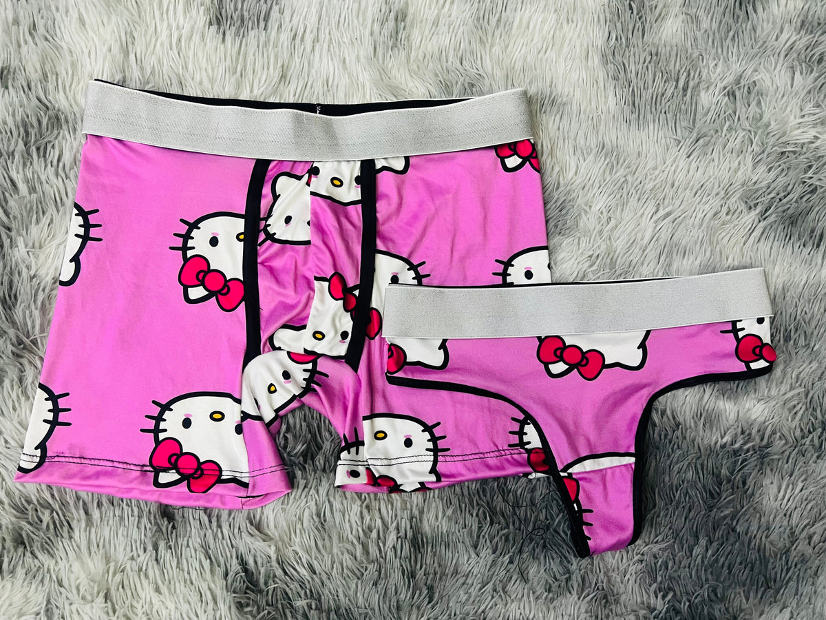 Hello Kitty Rosa Duo Unitalla Con Tanga