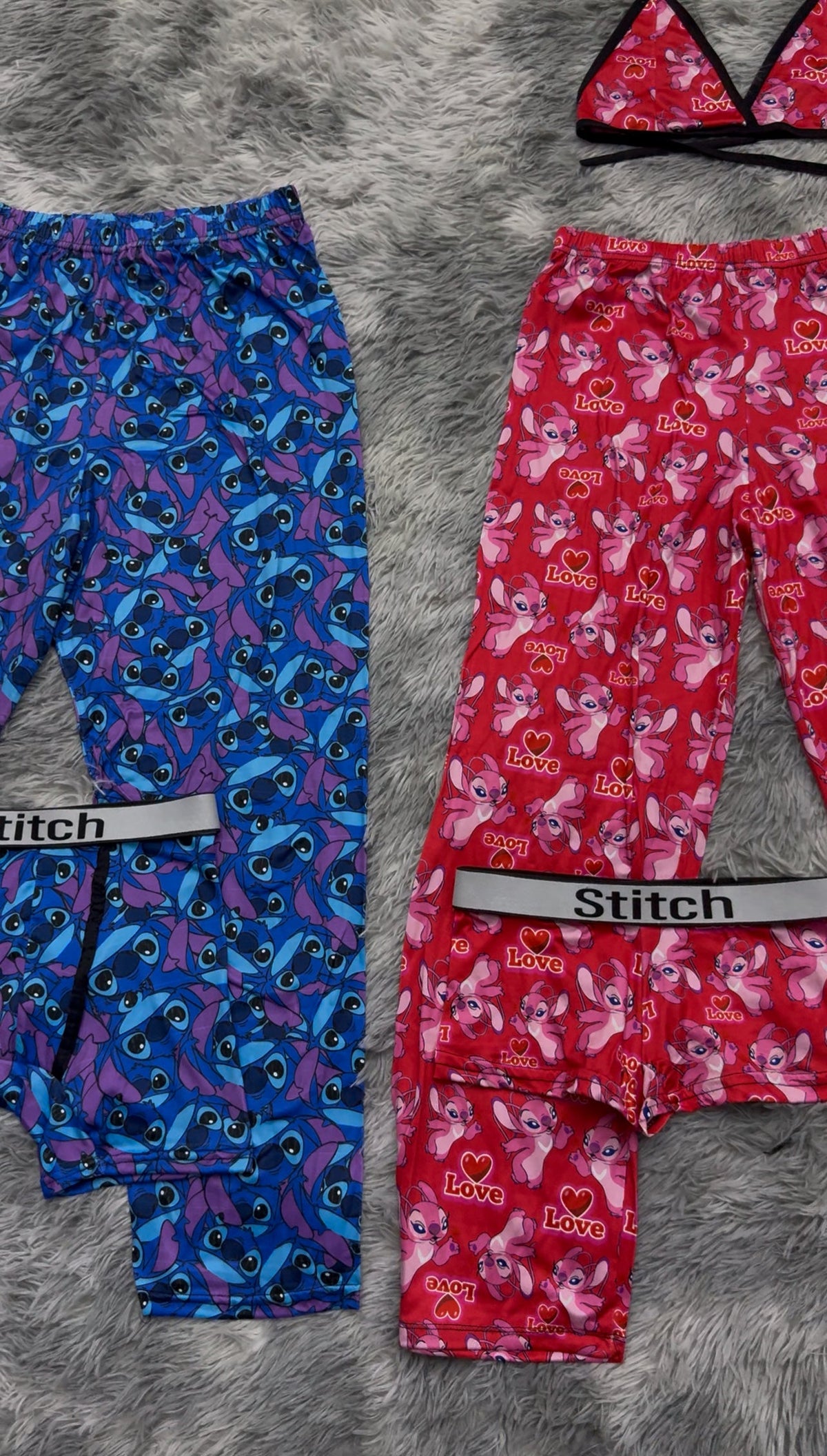 Stitch Su Novia Dividido Pijama De 5 Piezas