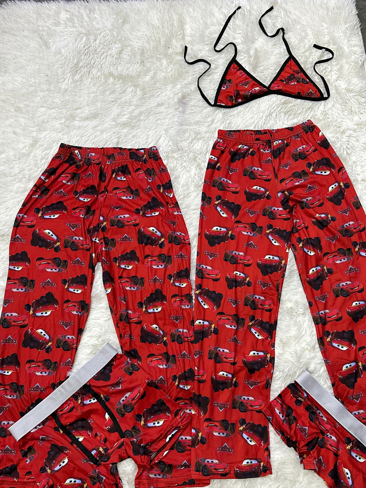 Cars Fondo Rojo Pijama De 5 Piezas