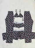 5 pz pajama duo hello kitty black background - Fundies