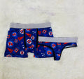 blue cross soccer team matching couples underwear - Fundies