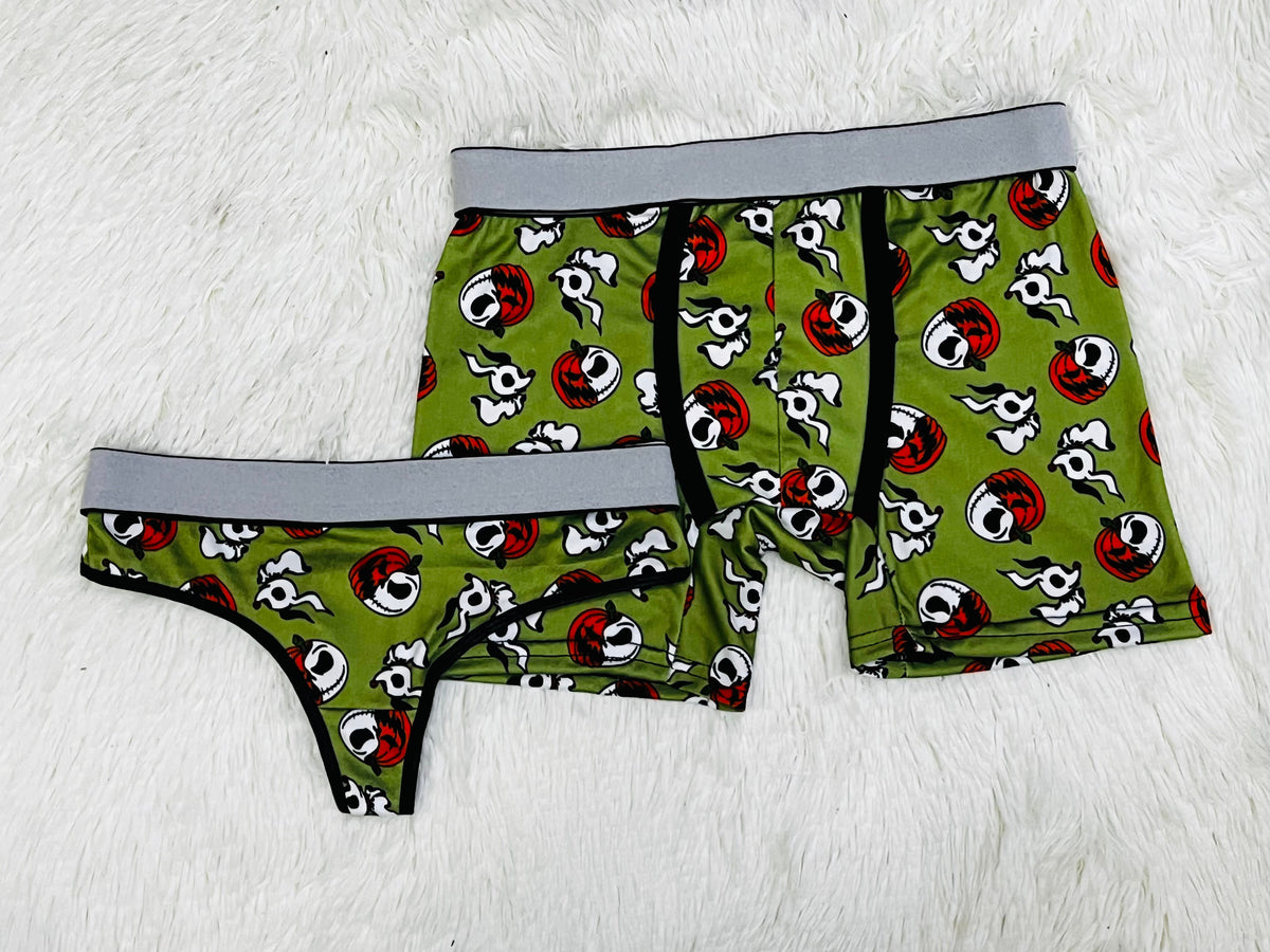 Jack Zero Y Calabaza Boxer Con Tanga