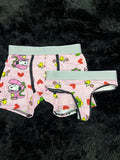 Snoopy Dino Print Colorido Duo Unitalla Con Tanga