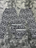 Spiderman Negro Blanco Pijama De 5 Piezas