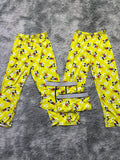 Mickey Mouse Fondo Amarillo Pijama De 5 Piezas