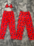 Cars Fondo Rojo Duo De Pijama Afelpada