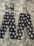 Cuadros Rayados Jack Fondo Duo De Pijama Afelpada