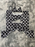 Kuromi Cuadros Rayados Pijama De 5 Piezas