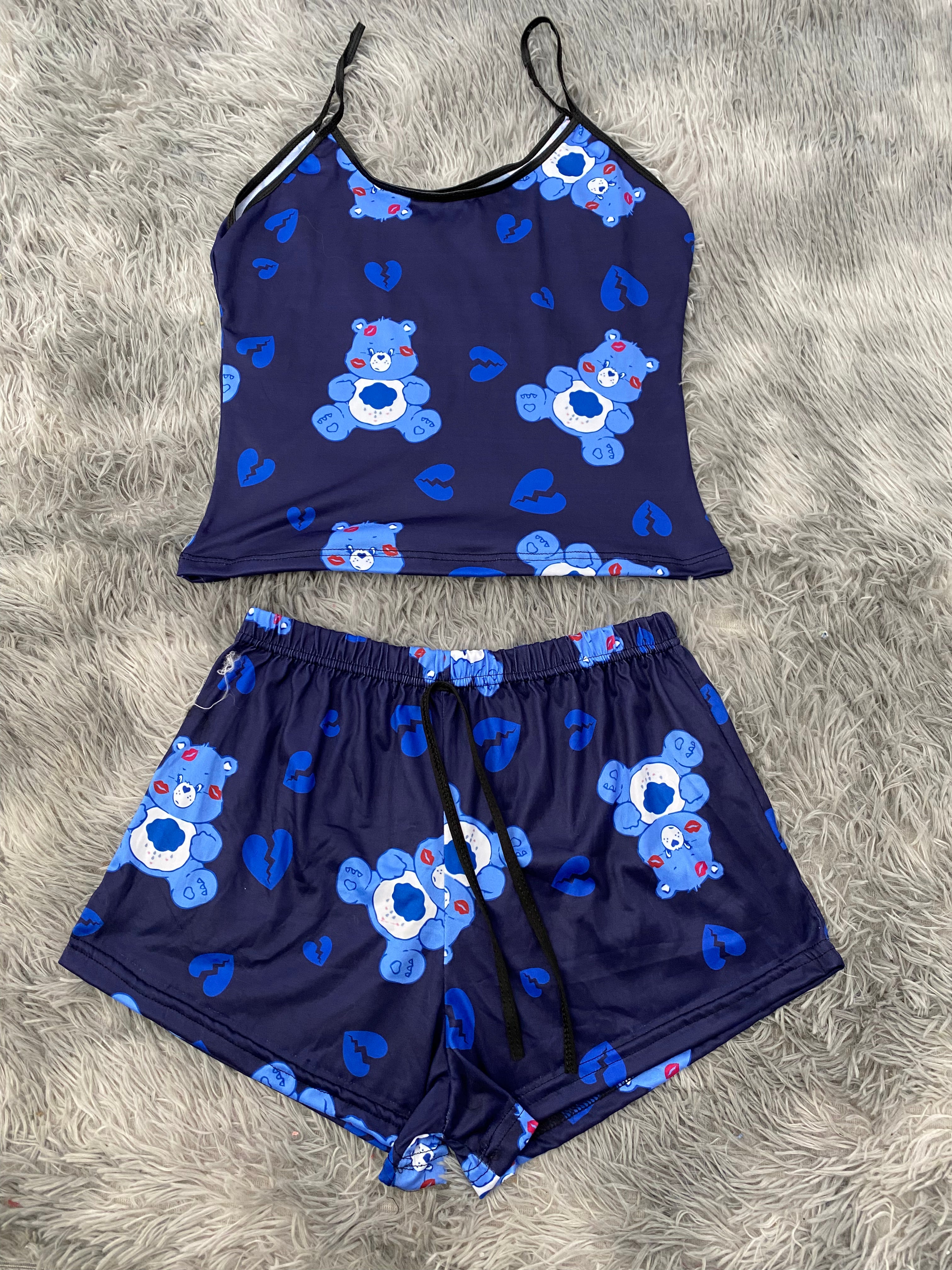 Ositos Cariñositos Osito O Azul Corazón Roto Blusa Con Short