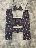 Hello Kitty Ghost Cara Pijama De 5 Piezas