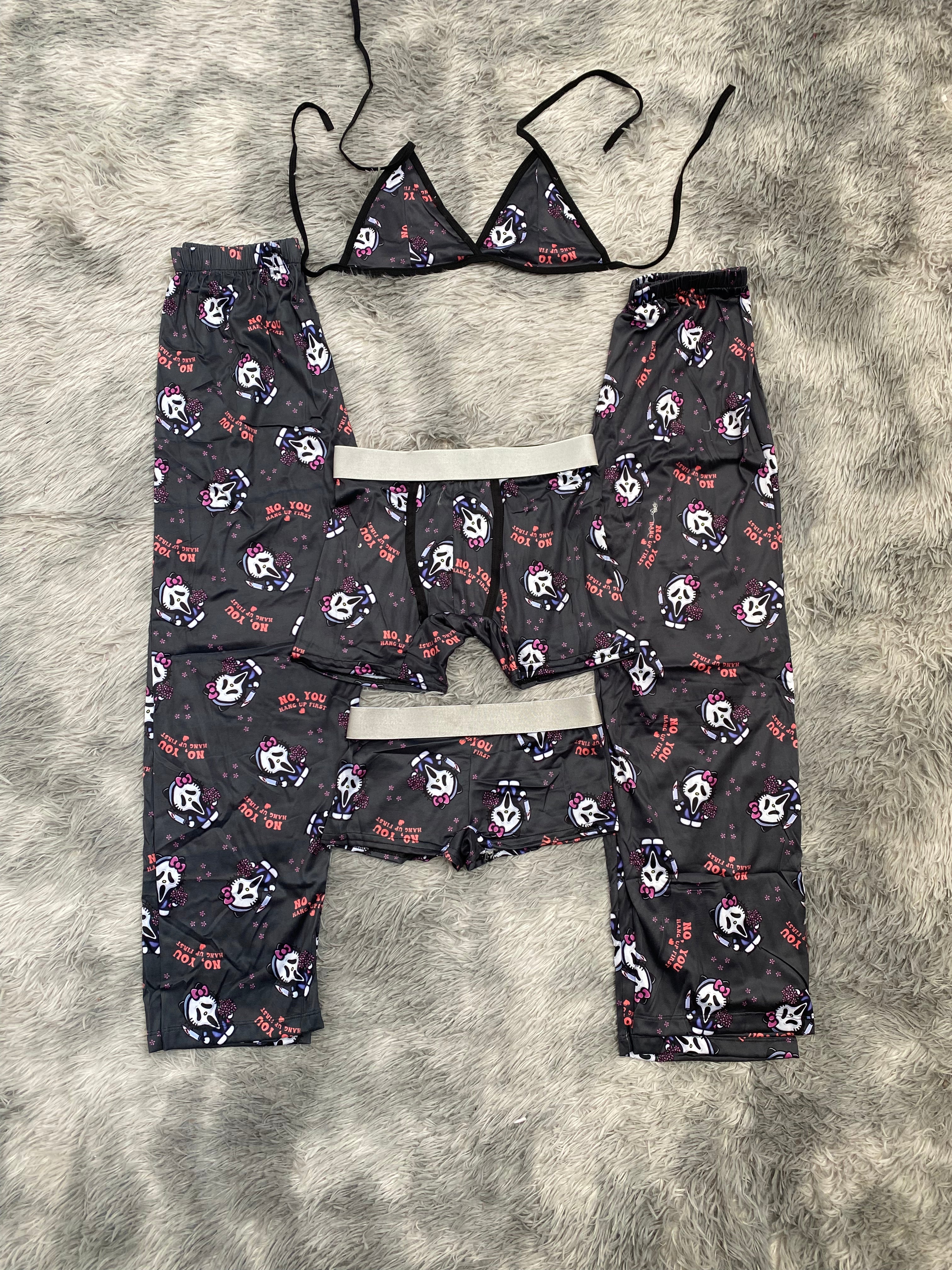 Hello Kitty Ghost Cara Pijama De 5 Piezas