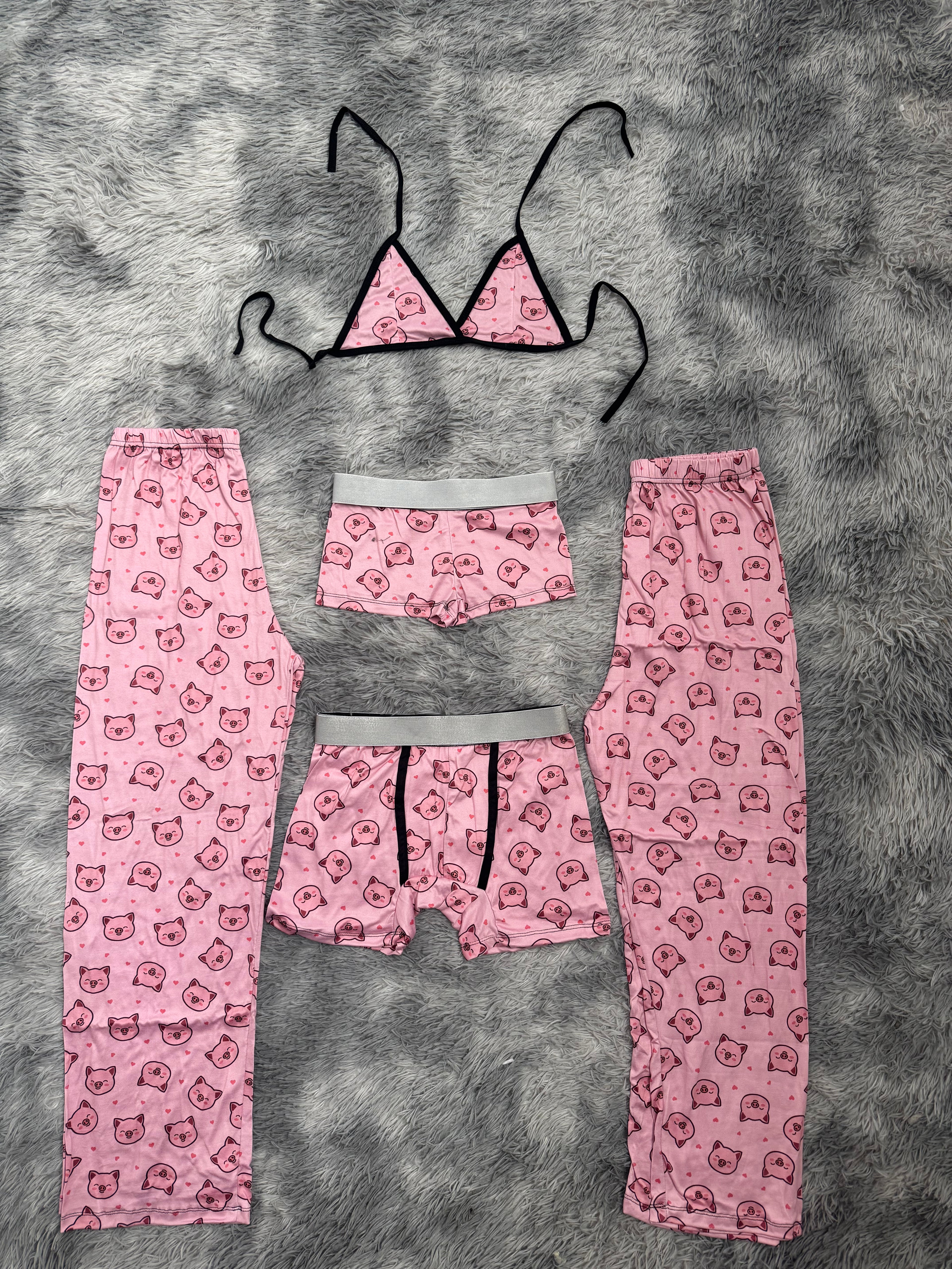 Puerquitos Pijama De 5 Piezas