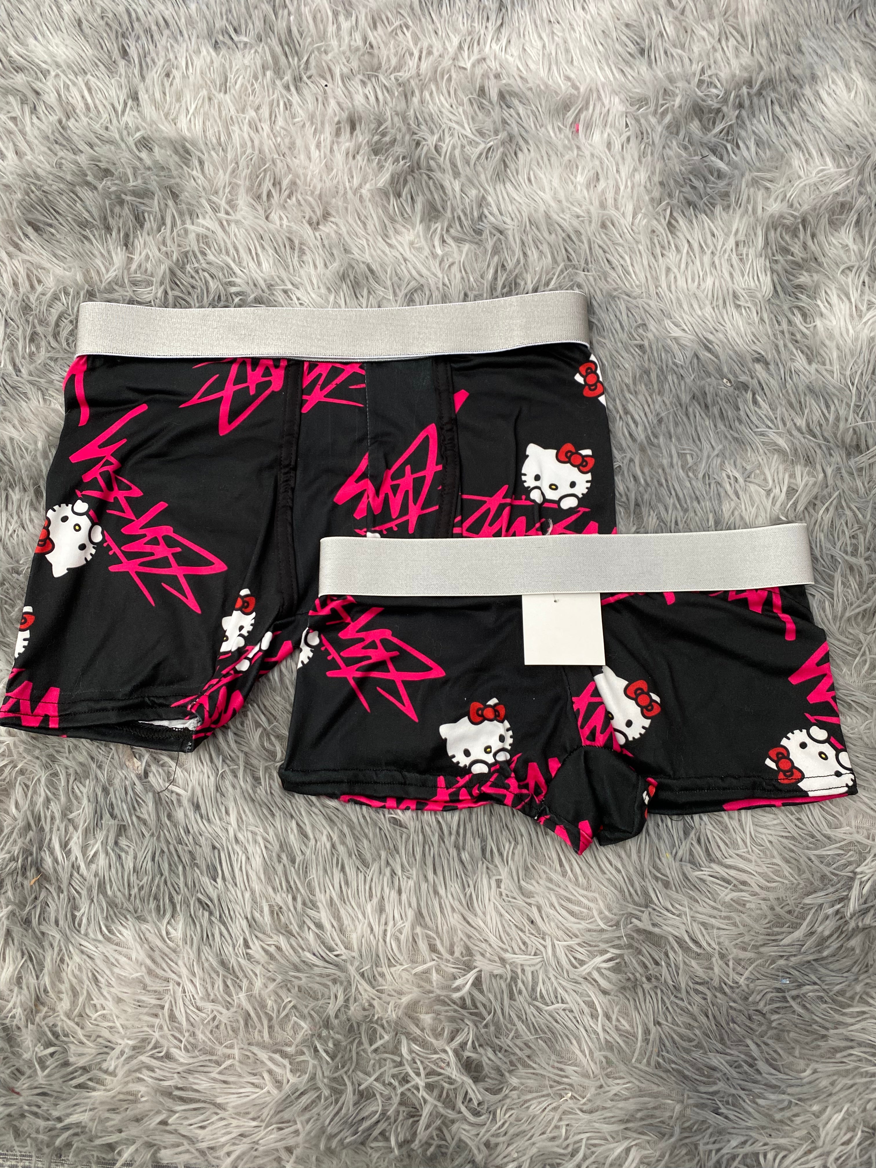 Hello Kitty Letras Rosas Duo Con Boxer Unitalla