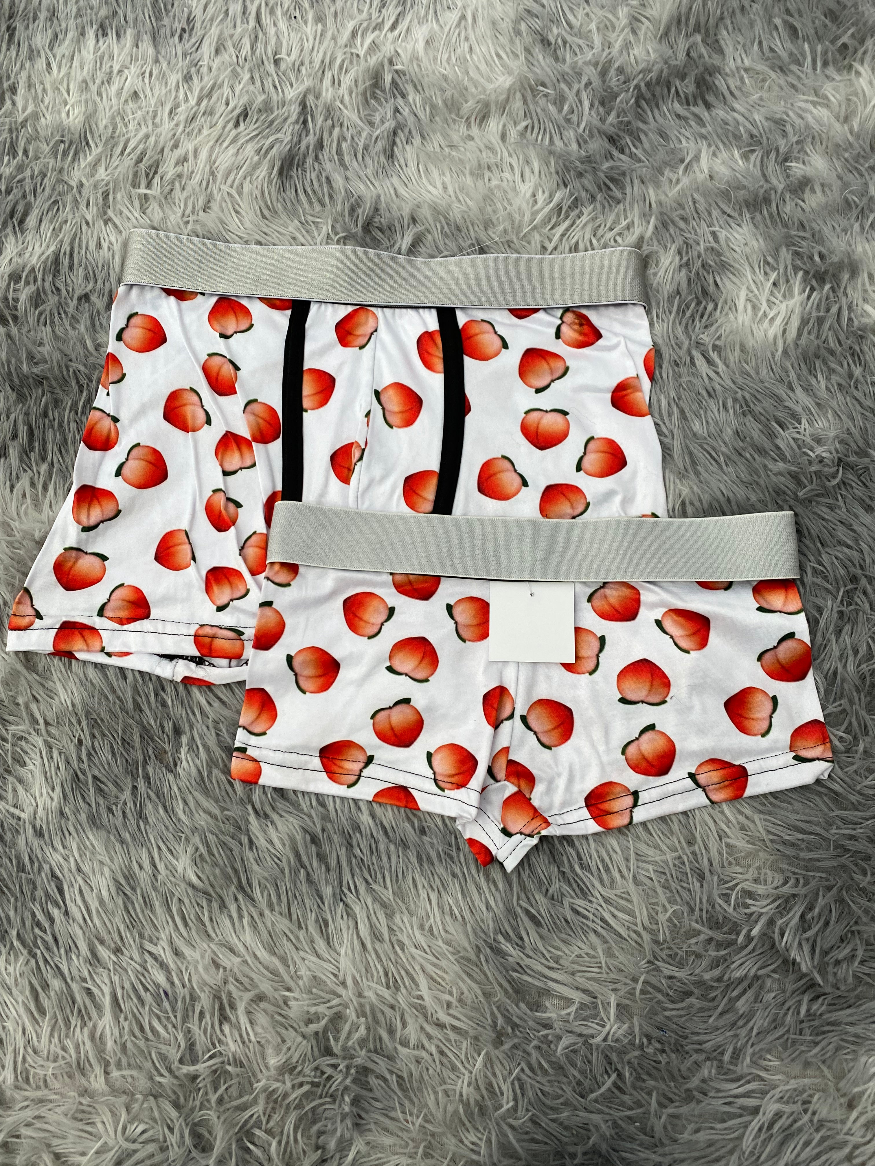 Duraznos Fondo Blanco Duo Con Boxer Unitalla