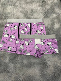 Snoopy Morado Fondo Con Puntos Duo Con Boxer XL