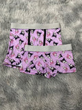 Kuromi Y My Melody Fondo Morado Duo Con Boxer Unitalla