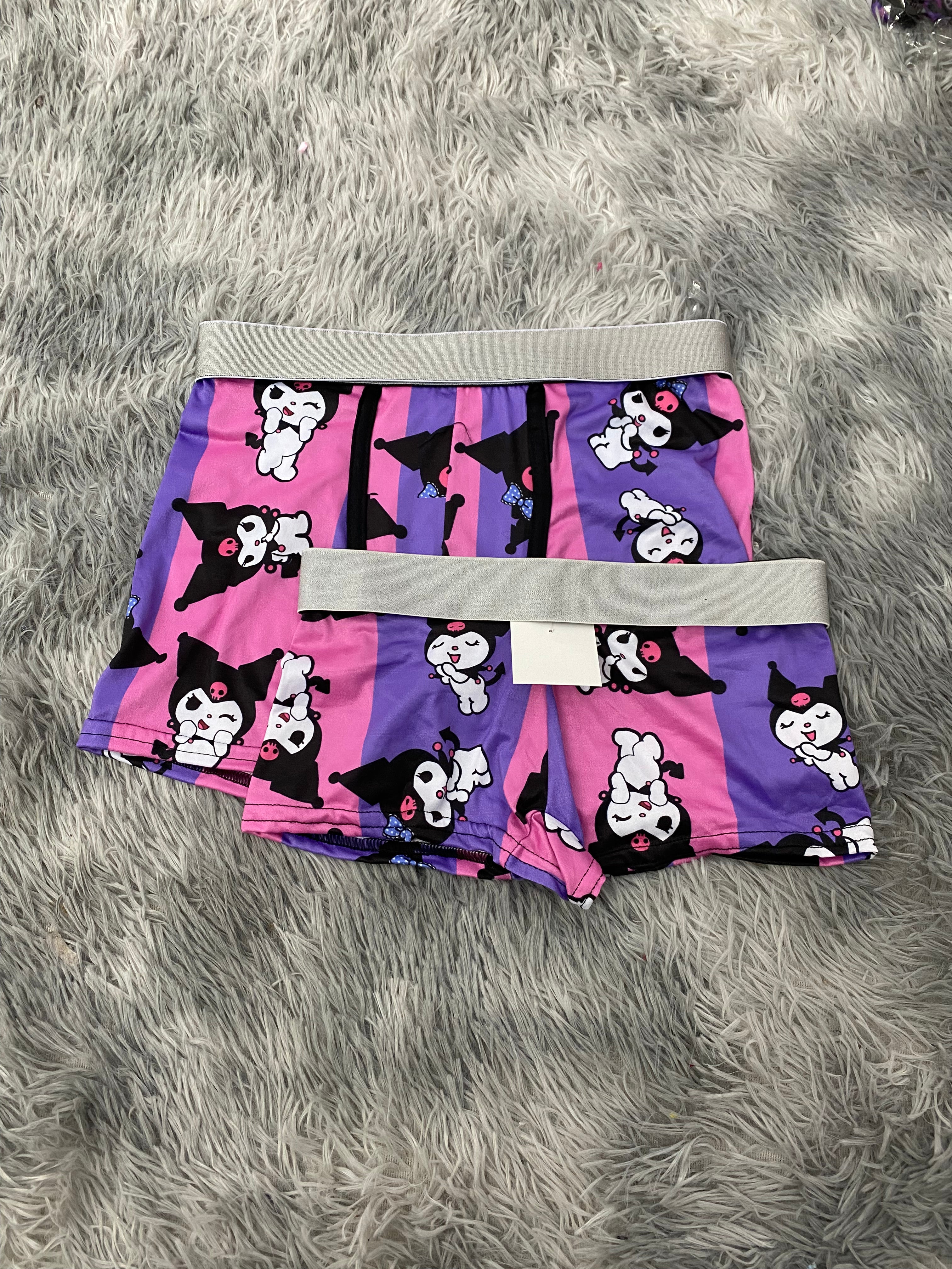 Kuromi Rayas Rosas Y Moradas Duo Con Boxer Unitalla