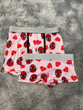 Spiderman Corazones Fondo Rosa Duo Con Boxer XL