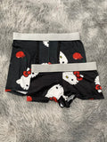 Hello Kitty Cereza Fondo Negro Duo Con Boxer XL