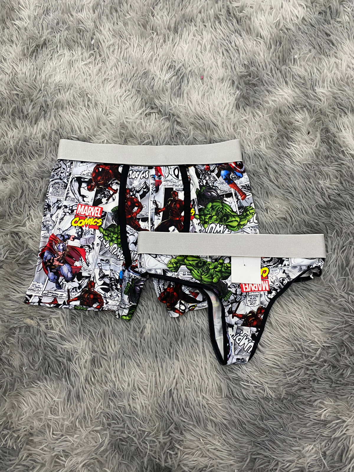 Marvel Cómic Blanco Duo XL Con Tanga