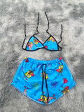 Bob Esponja Patricio Corazón Top Con Short Afelpado