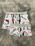 Hello Kitty Moños Fondo Blanco Duo Con Boxer Unitalla