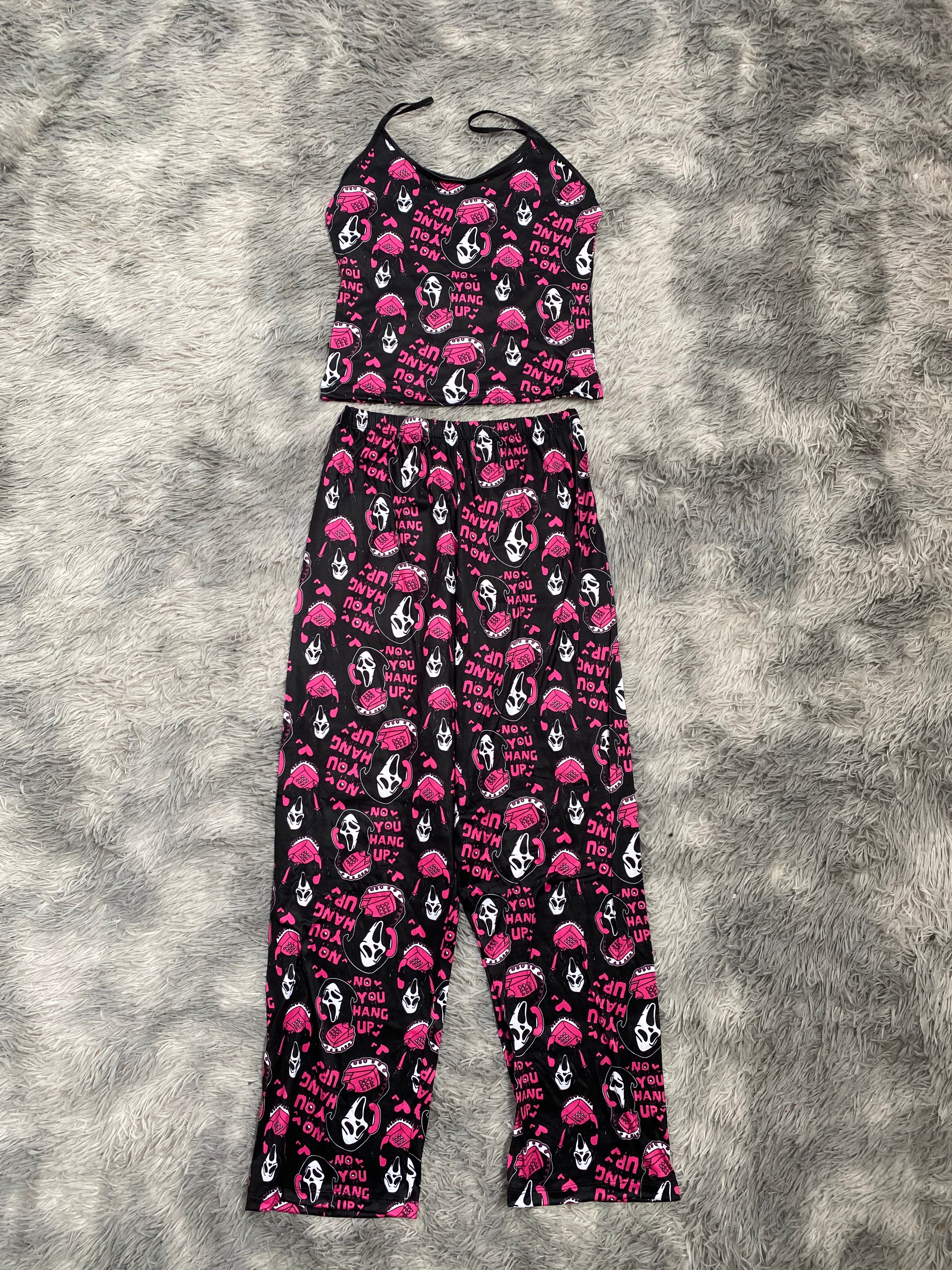 Scream Blusa Con Pantalón Pijama De Dama