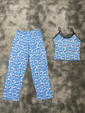Vaca Azul Blusa Con Pantalón