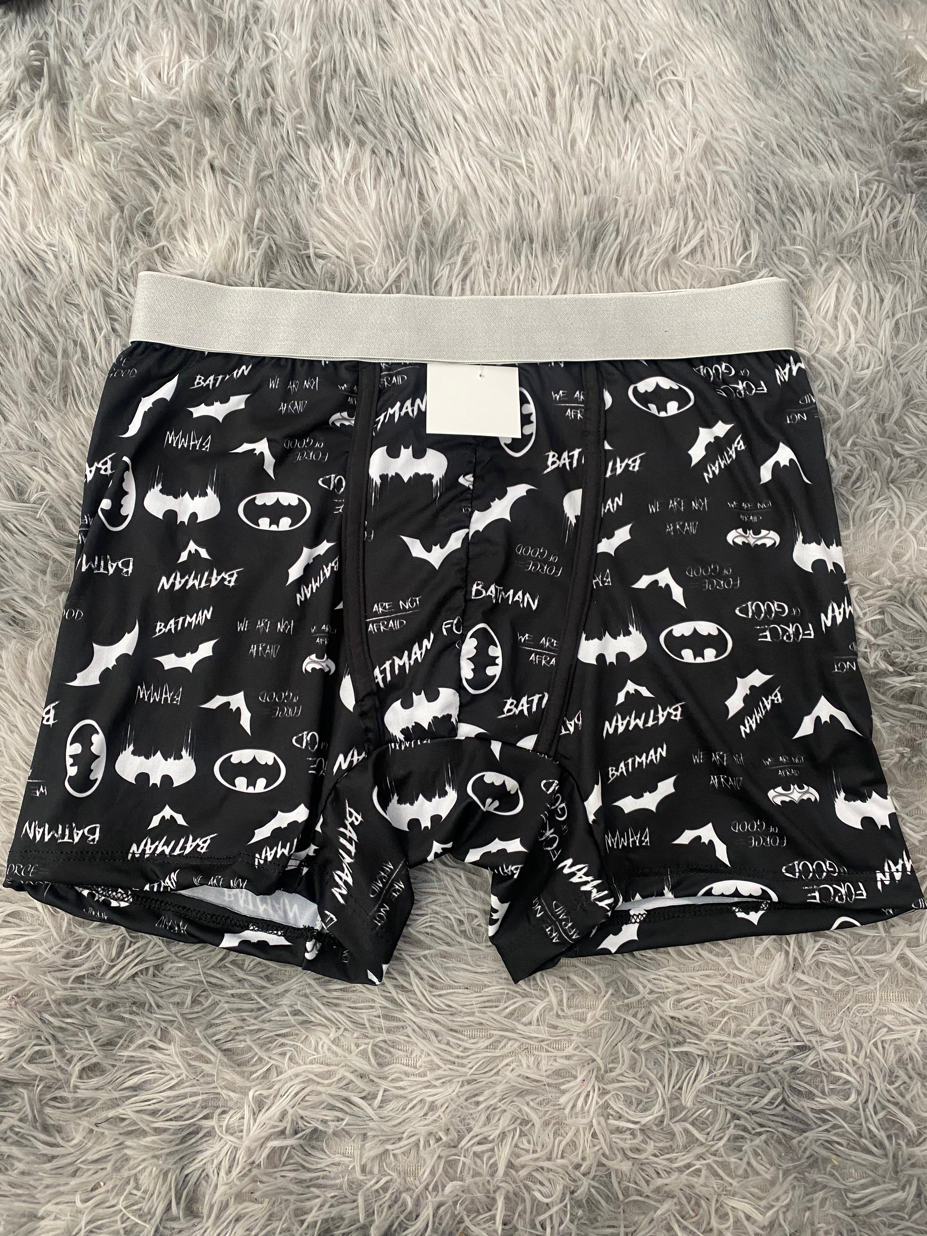 Batman Letras Blancas Fondo Negro Boxer Hombre XL